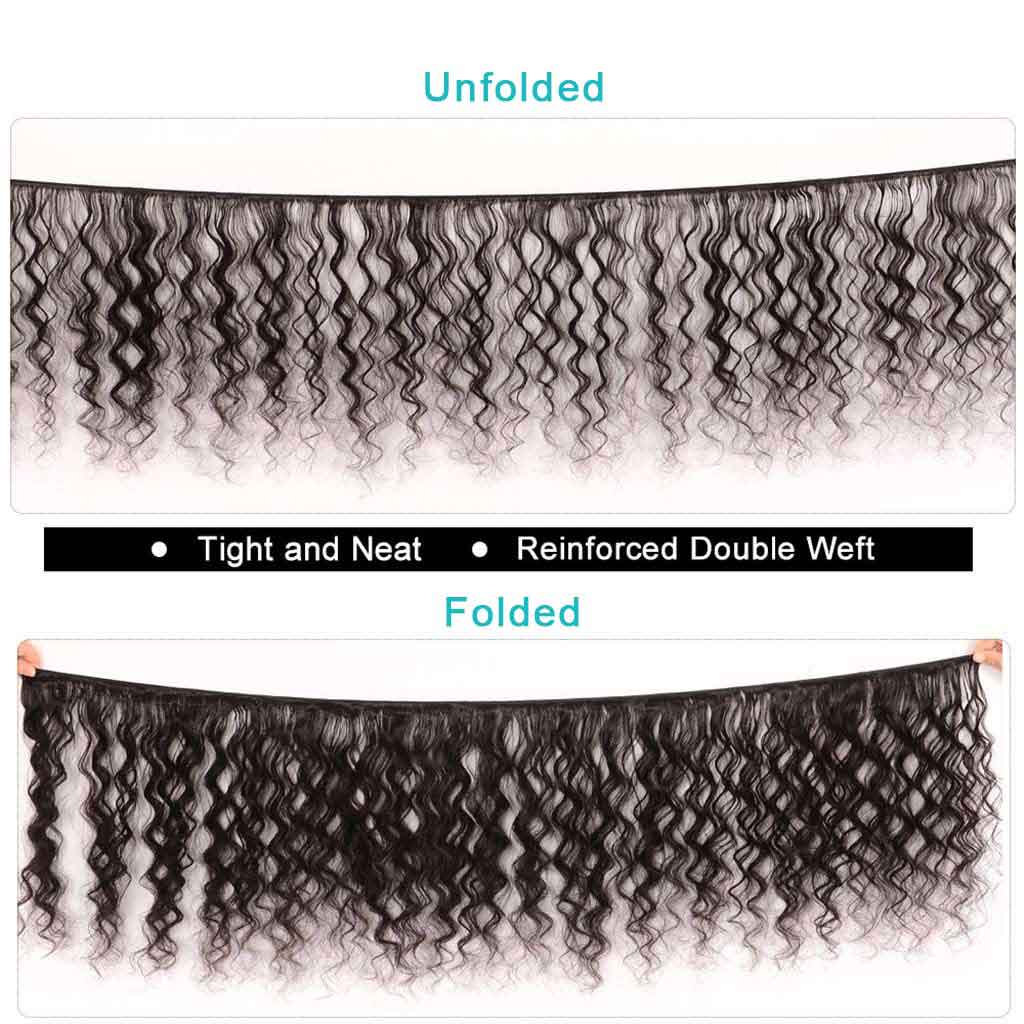 3 Bundles 9A Loose Deep Wave Human Hair Bundles Natural Color