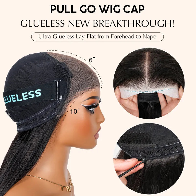 Pre Braid with Pre Baby Hair 10x6 Parting Max Pre Cut Transparent Lace Frontal Glueless Water Wave Wig Put On & Go Human Hair