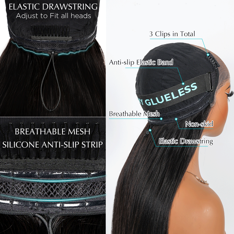 Ashimary Water Wave 10x6 Parting Max Glueless Bye Bye Knots Wig Pre Cut Lace Wigs
