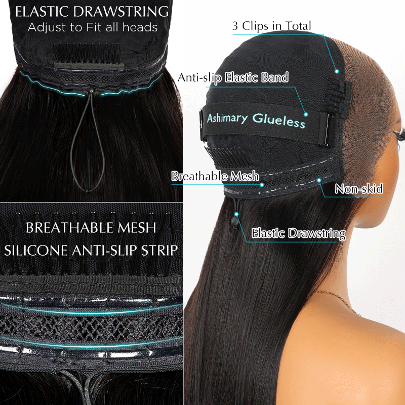 Peacock Curls Pull Go 13x6 Full Glueless Lace Front Wig Pre-Styled Heavy Layers Cut Human Hair