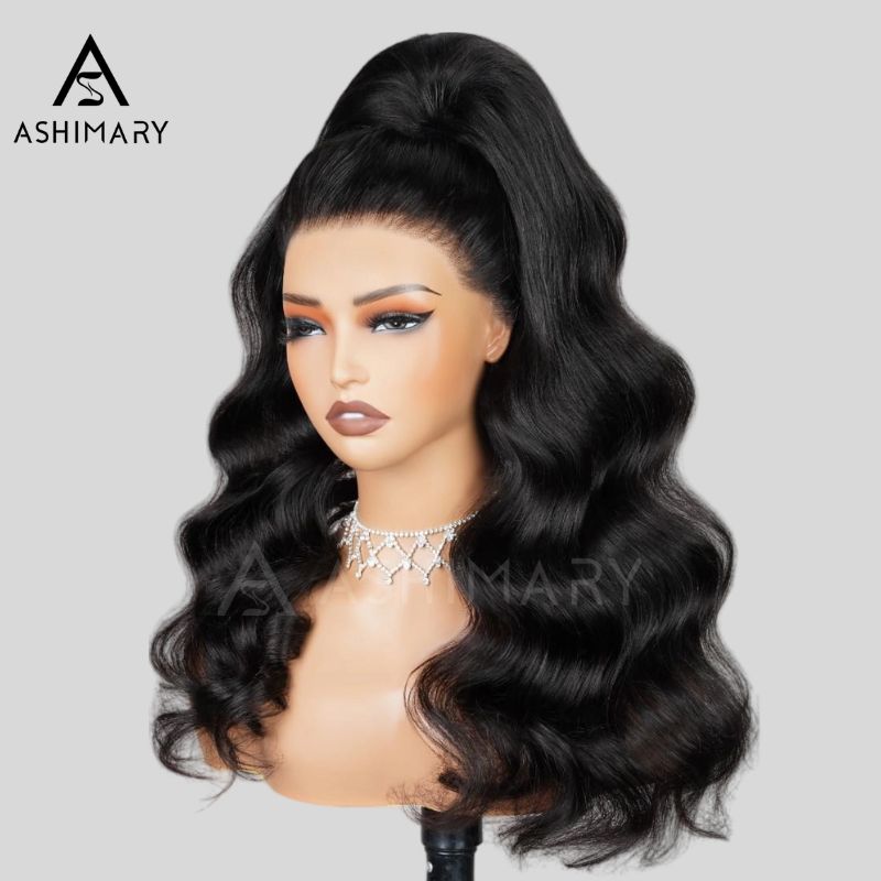 Face Framing Body Wave Invisi Strap Snug Fit 360 Transparent Lace Frontal Bleached Knots Pre Cut Lace Wig