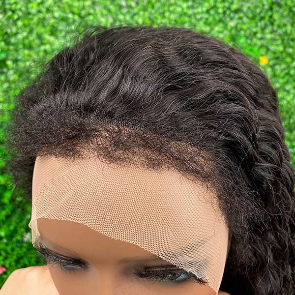 4C Edge Hairline Transparent Lace Front Deep Wave Wigs