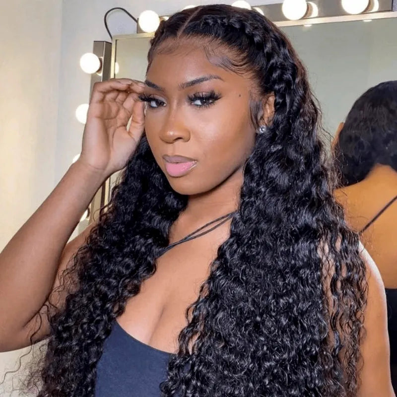 4C Hairline Wigs - Water Wave 4x4 & 4x6 Lace Closure with Realistic Hairline Wet Curly Human Hair Wig with Natural 4C Curly Baby Hair