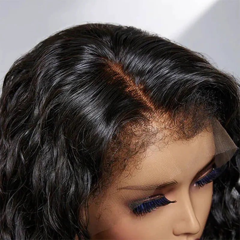4C Hairline Wigs - Water Wave 4x4 & 4x6 Lace Closure with Realistic Hairline Wet Curly Human Hair Wig with Natural 4C Curly Baby Hair