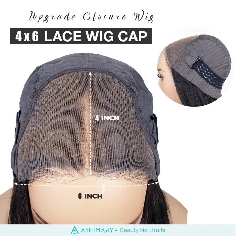 4C Hairline Wigs - Water Wave 4x4 & 4x6 Lace Closure with Realistic Hairline Wet Curly Human Hair Wig with Natural 4C Curly Baby Hair