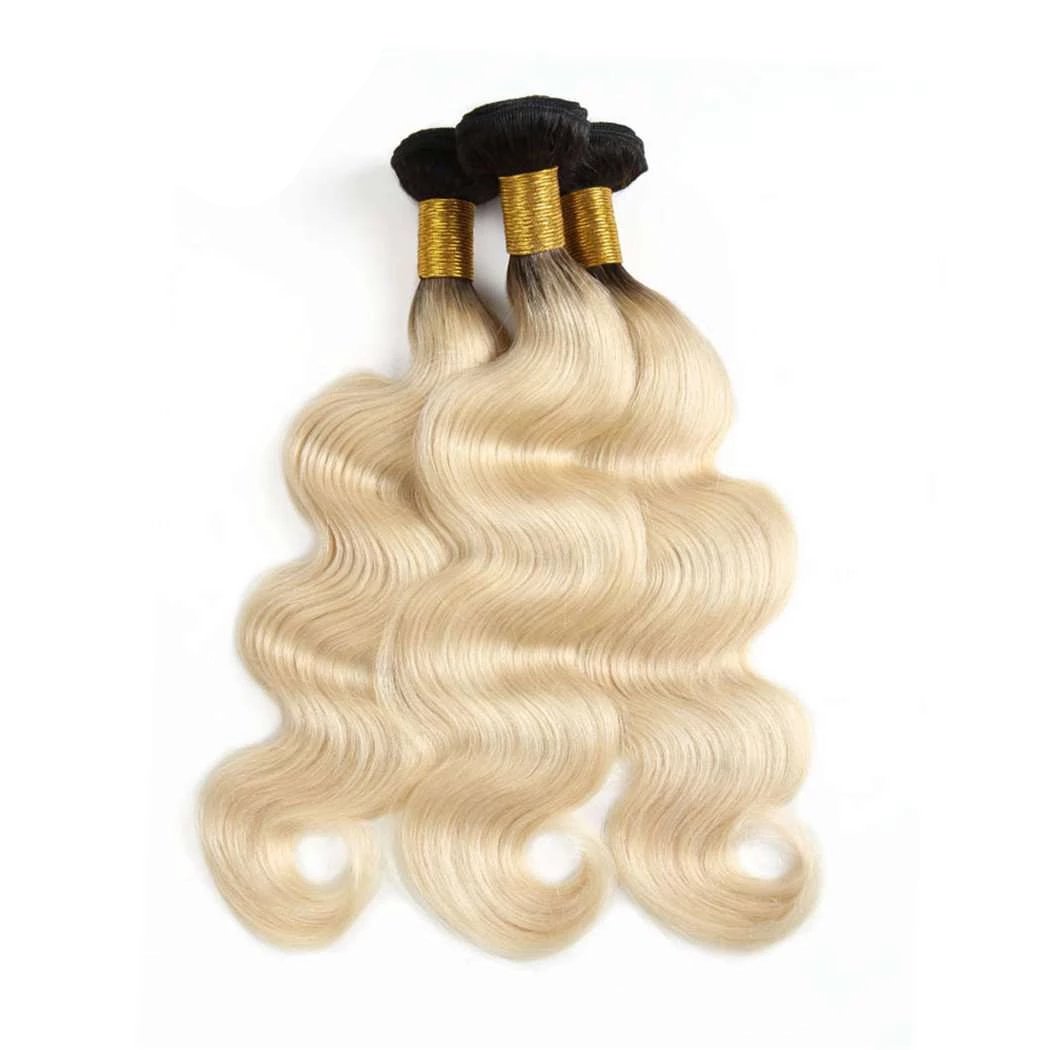 Hair Bundles 1b/613 Ombré Blonde Hair Body Wave Brazilian Human Hair