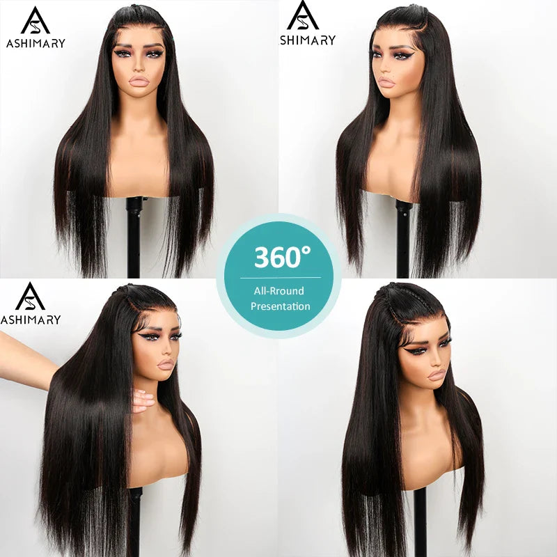 Pre-Braided Glueless Put On & Go 10x6 Parting Max Lace Frontal Wig Advance Baby Hair Pre-Everything Human Hair Braids Straight Hairstyle