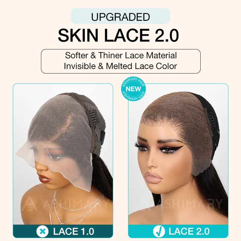 Pull Go 13x6 Full Glueless Lace Wig Transparent Lace Kinky Curly Wig Natural Black Color