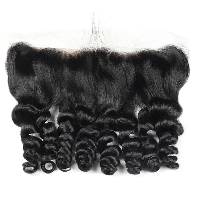 10A Loose Wave Virgin Hair 3 Bundles With Frontal Human Hair