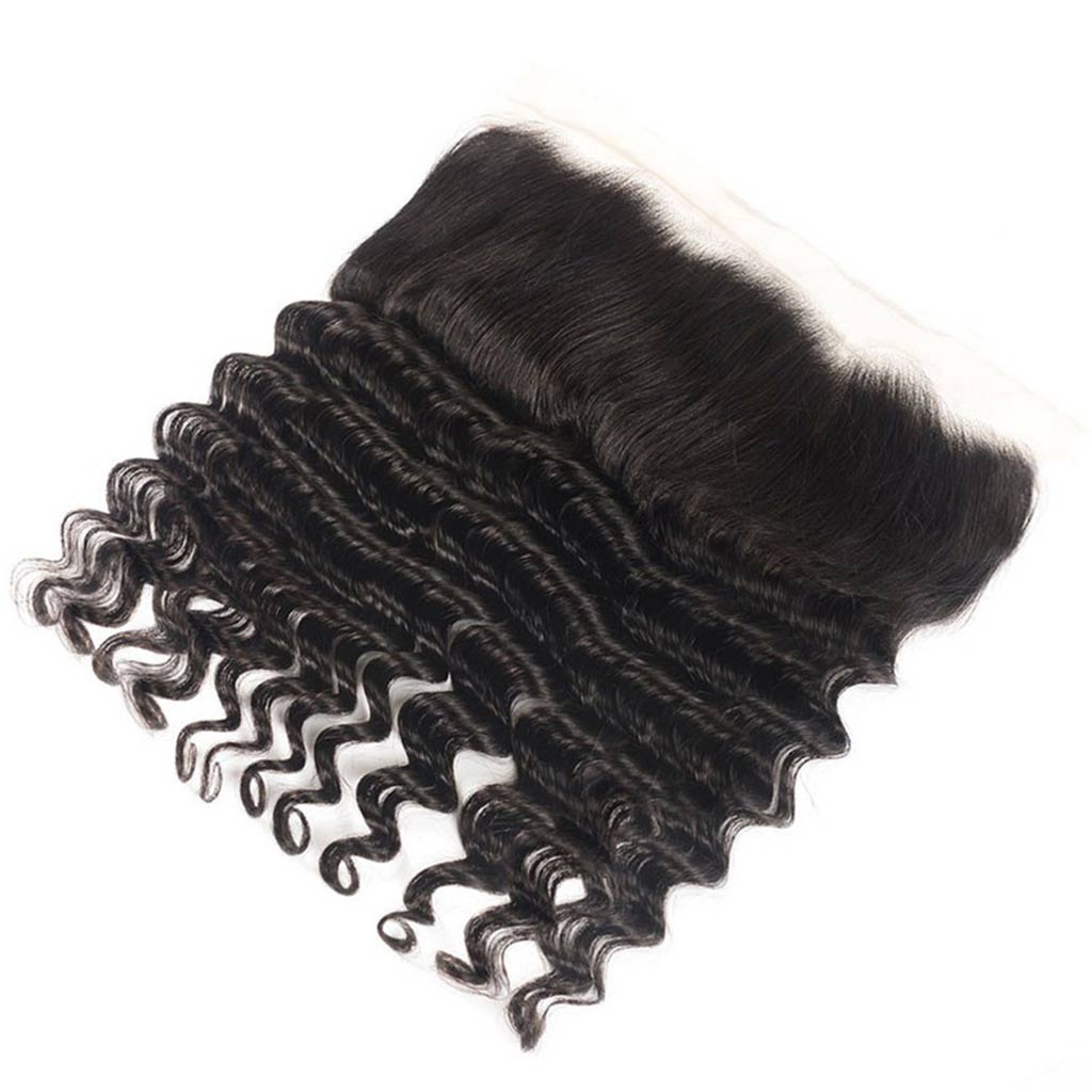 10A Loose Deep Wave Brazilian Hair 3 Bundles With Frontal Human Hair