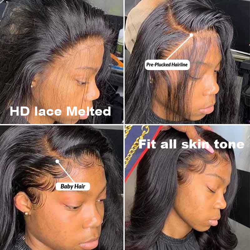 Long Wig | Deep Wave 13x4 HD Lace Frontal Human Hair Wigs 28-40 Inch