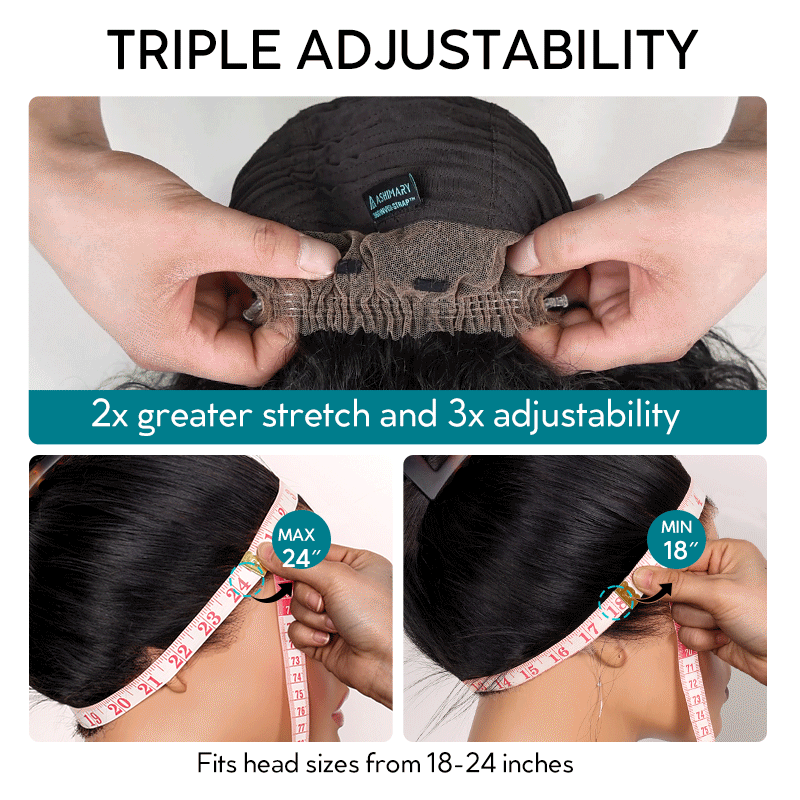 Extra 70% OFF | Snug Fit Ashimary Invisi Strap 360 Lace Frontal 99J Burgundy 3D Body Wave Pre Everything Glueless Human Hair Wig
