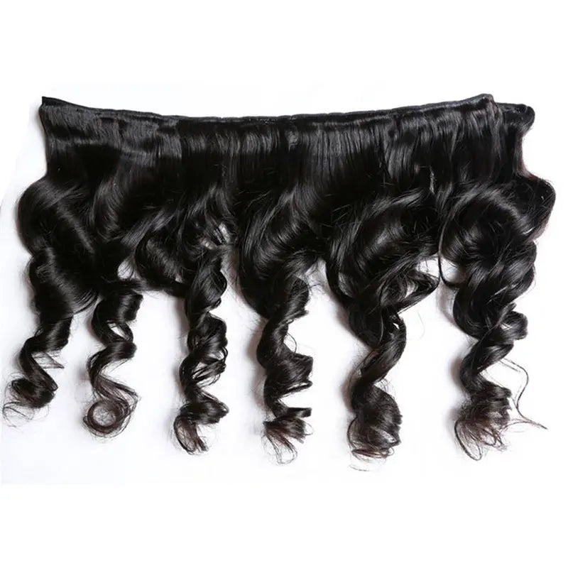 3 Bundles 9A Loose Wave Human Hair Bundles Natural Color