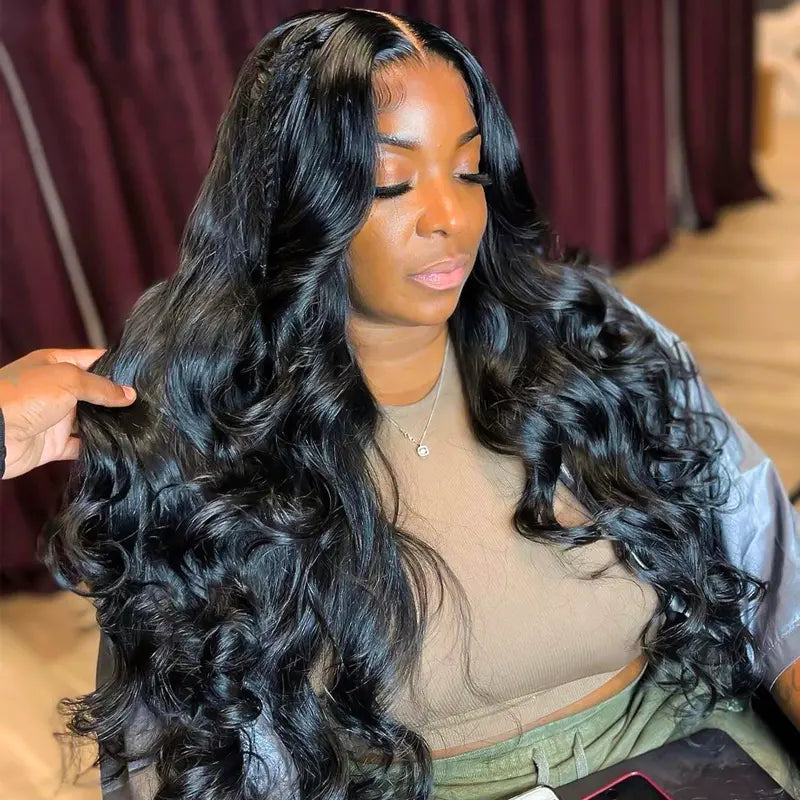 9A Loose Wave Virgin Hair 2/3 Bundles with Closure Natural Color Indian Hair