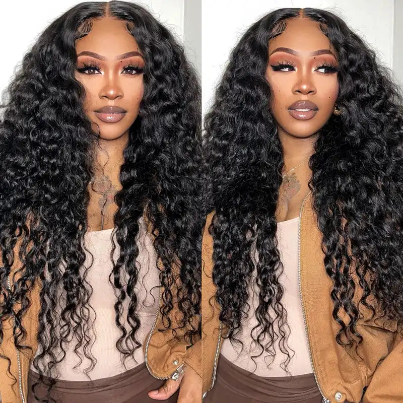 Pull Go Wig | Beginner Friendly Natural Scalp Curly Human Hair Upgrade Thin Part Wig Without Leave Out