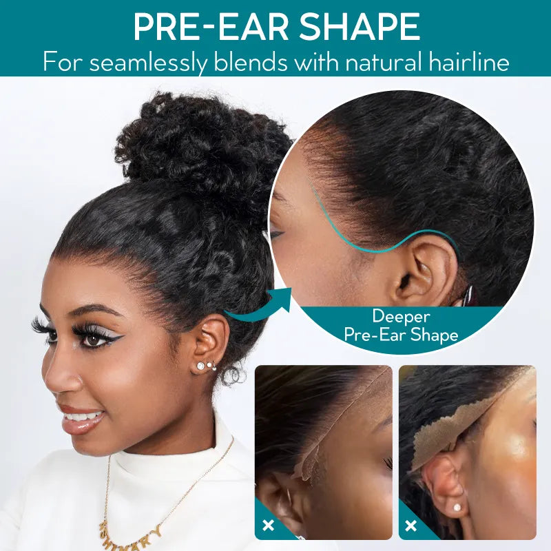 Upgrade Glueless Invisi Strap 360 Skin Lace Frontal 613 Blonde Straight Wig No Gel Stable Put on & Go Wigs
