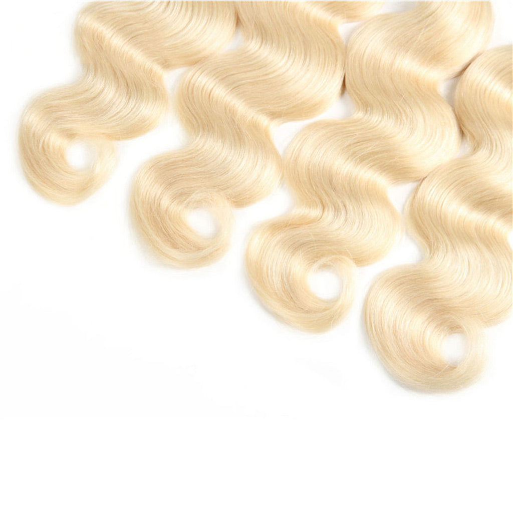 4 Bundles 1b/613 Ombré Blonde Hair Body Wave Brazilian Human Hair