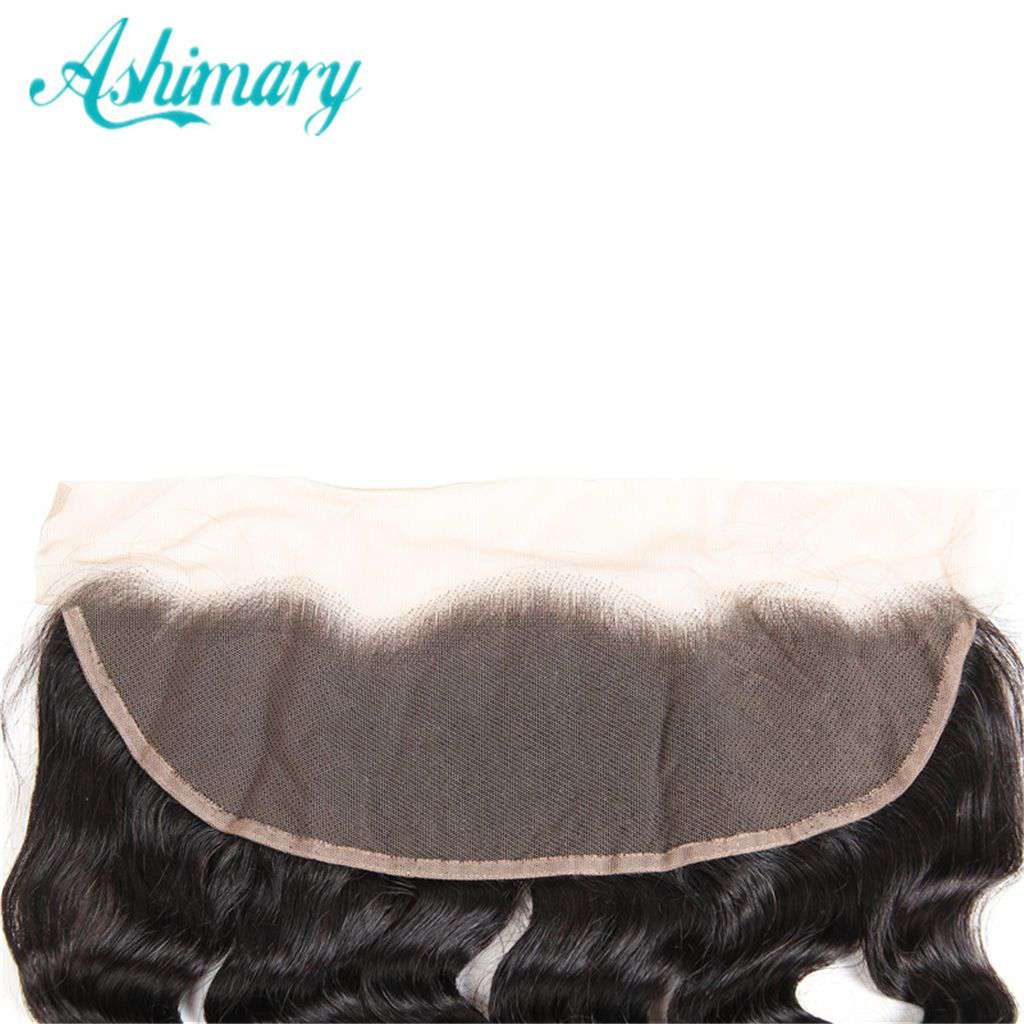 13x4 HD Transparent Lace Frontal Loose Deep Wave Hair Natural Color