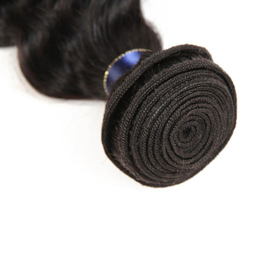 3 Bundles 10A Loose Deep Wave Virgin Hair Bundles Natural Color