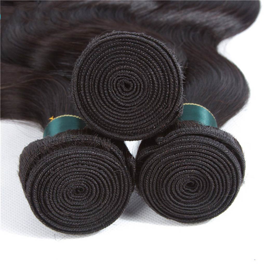 4 Bundles 10A Body Wave Brazilian Human Hair Bundles Natural Color