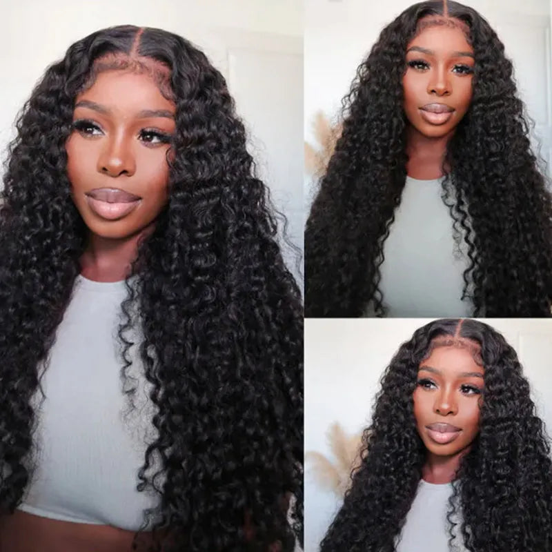 4C Hairline Wigs - Kinky Curly 4x4 & 4x6 Lace Closure with Realistic Hairline Human Hair Wig with Natural 4C Edges