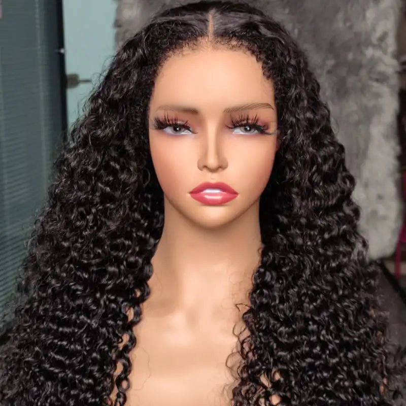 4C Hairline Wigs - Kinky Curly 4x4 & 4x6 Lace Closure with Realistic Hairline Human Hair Wig with Natural 4C Edges