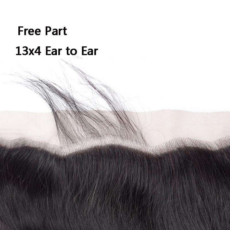 Straight Hair Lace Frontal 13x4Inchs 100% Human Hair Unprocessed