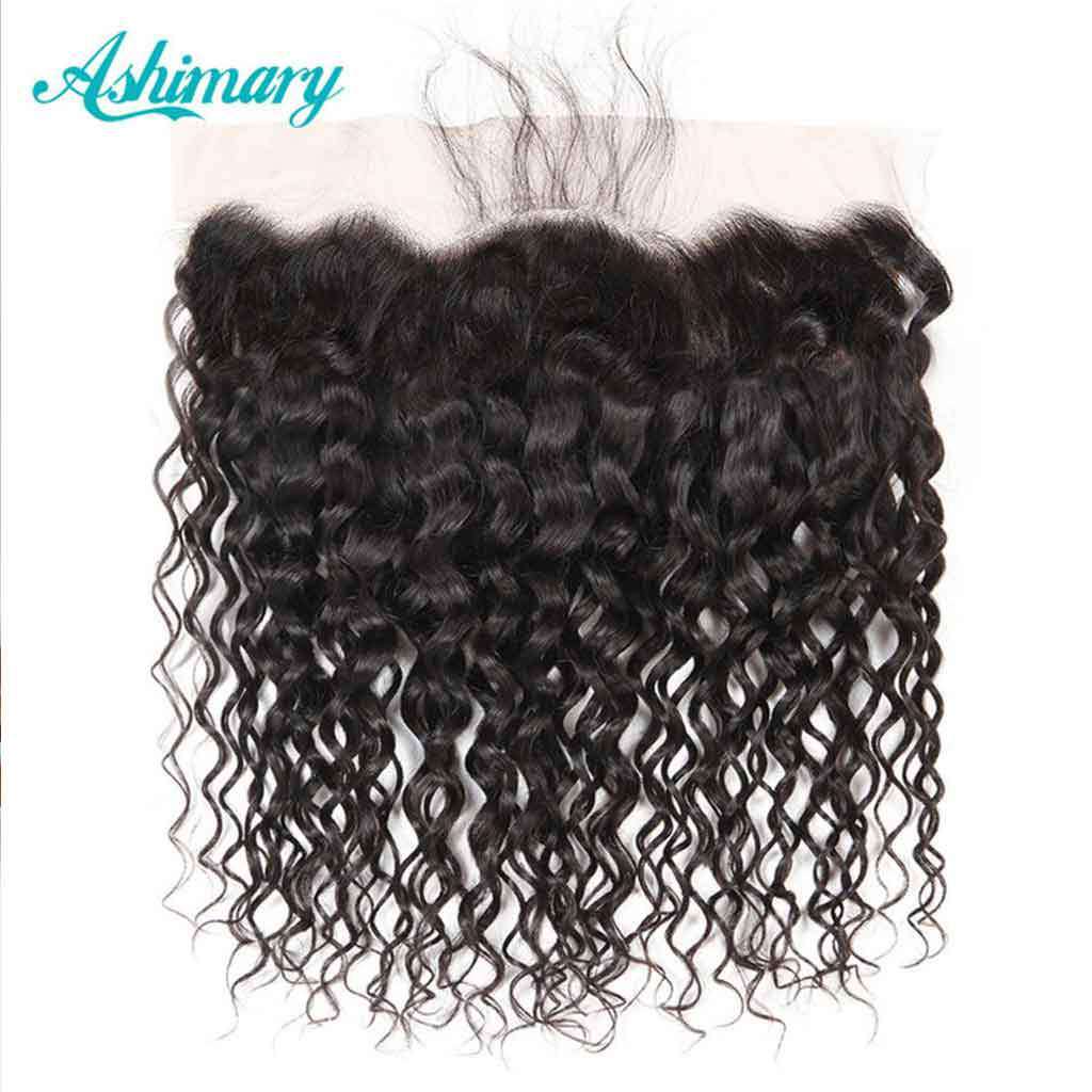 9A Grade Water Wave 3 Bundles With Frontal Indian Virgin Hair