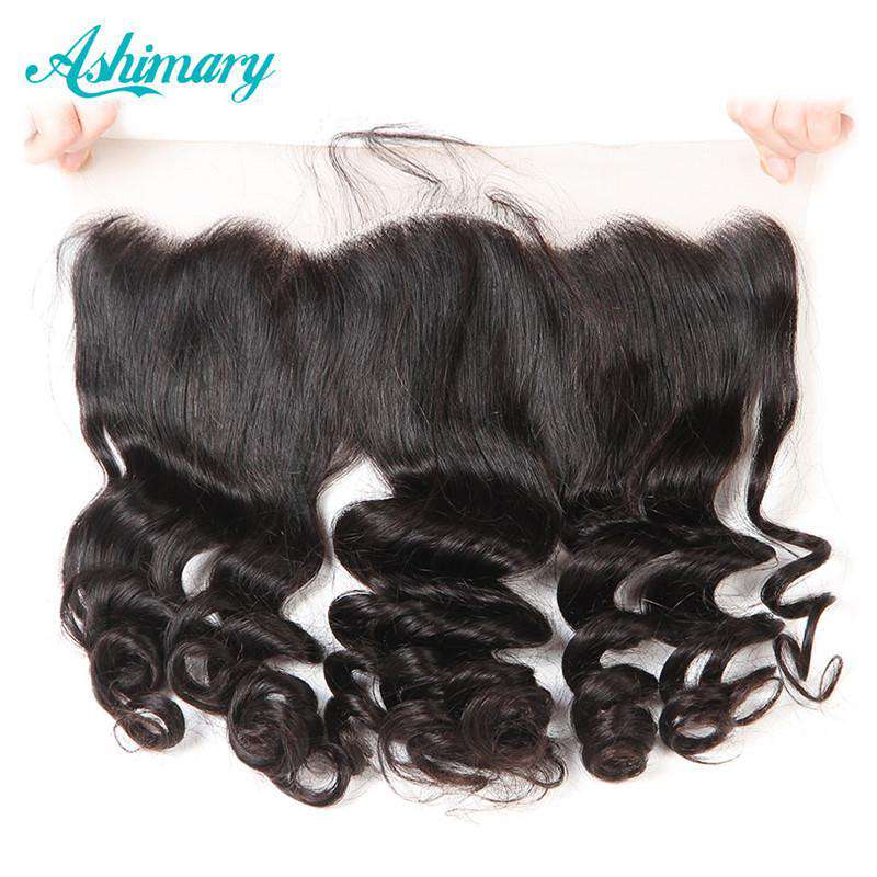 Loose Wave Human Hair 13x4 HD Transparent Lace Frontal