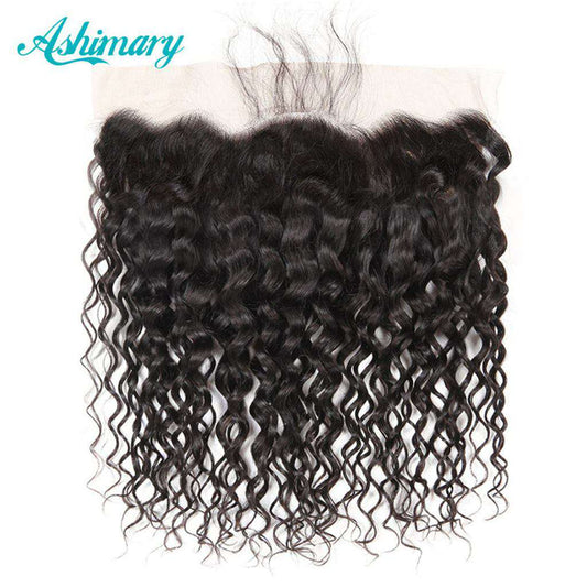 13x4 HD Transparent Lace Frontal Water Wave Natural Color Hair