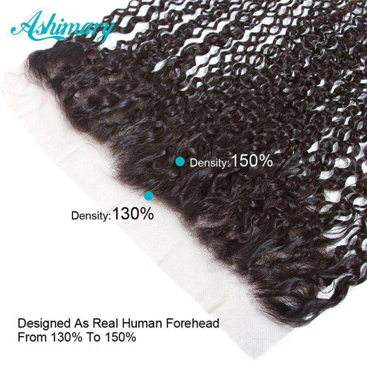 Jerry Curly Hair Lace Frontal Closure 13x4Inchs Remy Hair 100% Human Hair