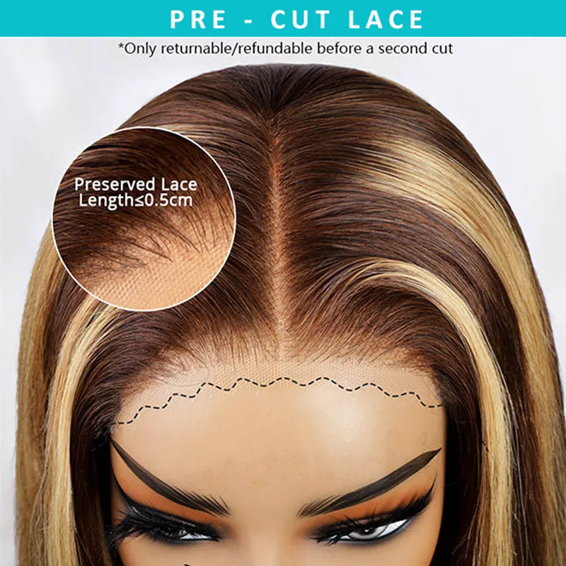 Highlight Glueless HD Lace Wig Body Wave Hair 5x5 HD 6X4.5 HD 4x4 Transparent Lace Closure Wig Ashimary Hair