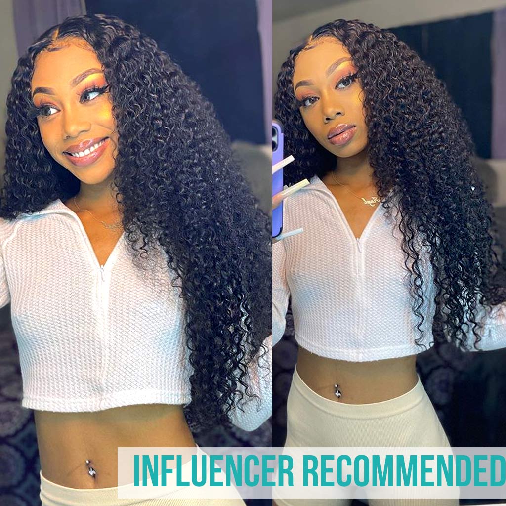 Ashimary 9A Jerry Curly Virgin Hair 3 Bundles With Frontal Human Hair