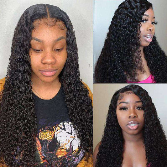 10A Jerry Curly Virgin Hair 3 Bundles With Closure 100% Human Hair
