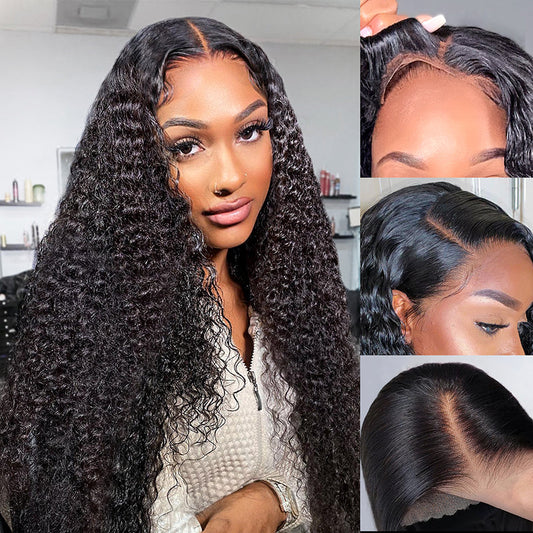Air Wig| Ashimary Pre-Cut Undetectable Lace Wear Go Glueless Jerry Curly Throw on & Go Wig Pre Bleach Knots & Plucked Hairline