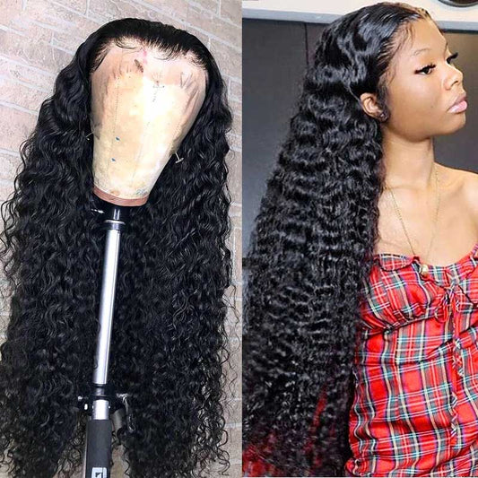 Long Wig | Deep Wave 13x4 HD Lace Frontal Human Hair Wigs 28-40 Inch