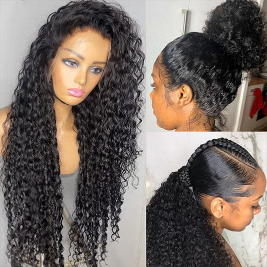 Water Wave 360 Lace Front Wig 100 Human Hair 180% 150% 250%Density