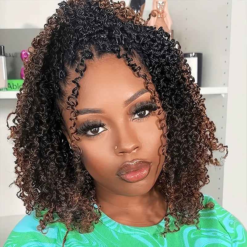 4C Edge Hairline 3.0 Half Wig with Drawstring Kinky Curly Ready To Go Wig 3 in 1 Half Wig Human Hair Affordable Wig
