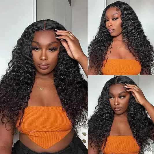 4 Bundles 10A Water Wave Brazilian Human Hair Bundles Natural Color